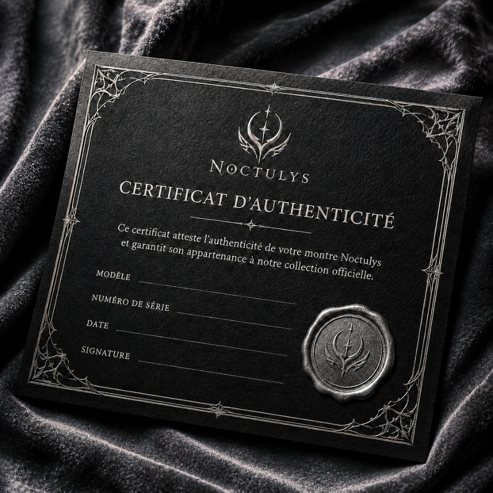 Certificat d'authenticité offert